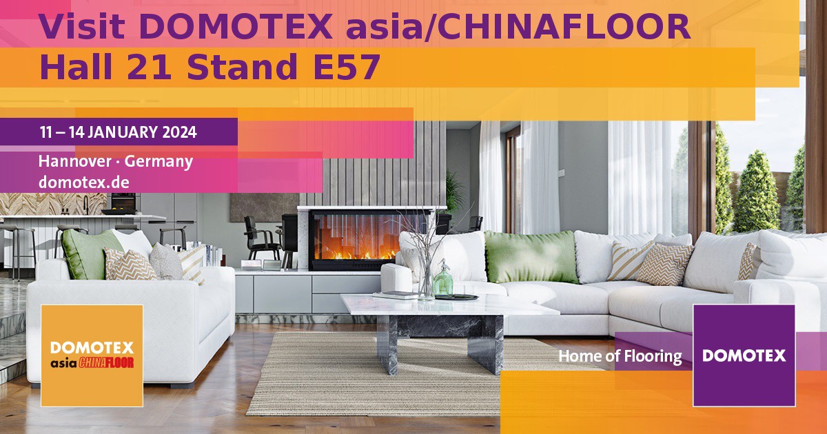 Meet us at DOMOTEX Hannover for the latest news on Asian flooring market