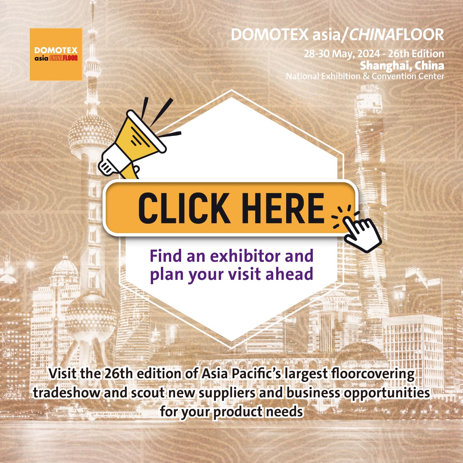 THE EXHIBITOR LIST OF DOMOTEX ASIA/CHINAFLOOR 2024 IS NOW ONLINE