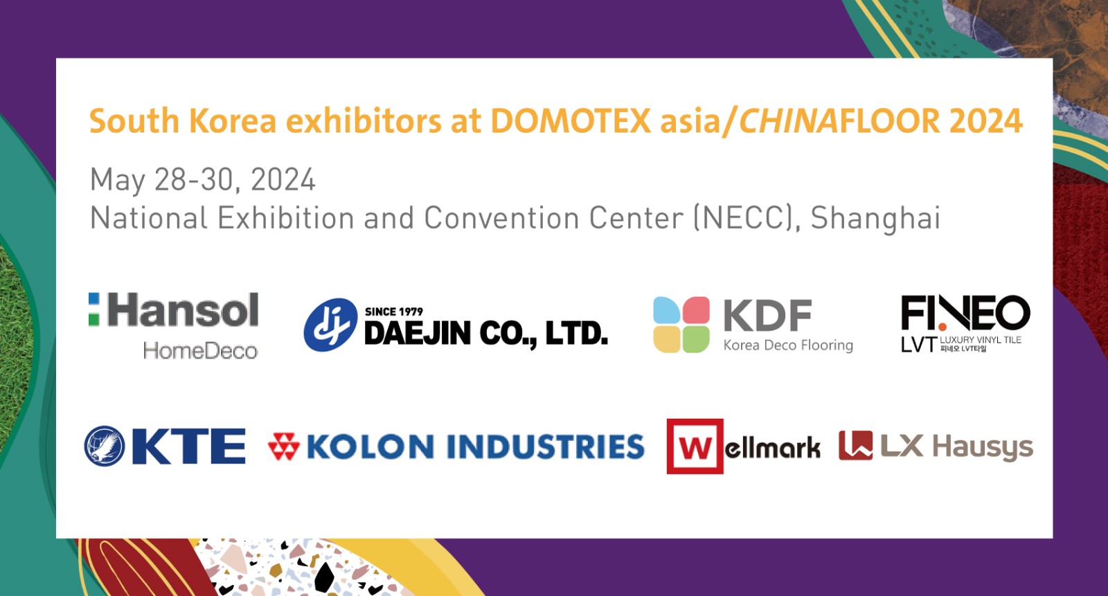 MEET SOUTH KOREA’S FLOORING EXCELLENCE AT DOMOTEX asia/CHINAFLOOR 2024